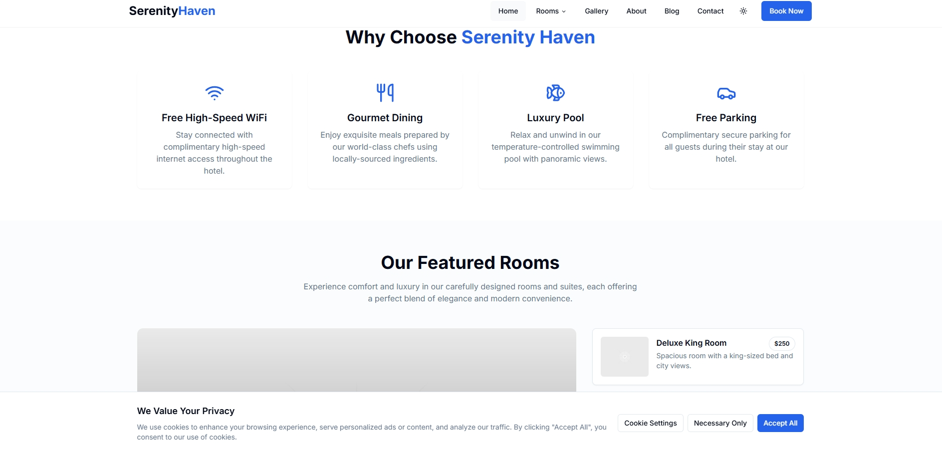 Hotel website